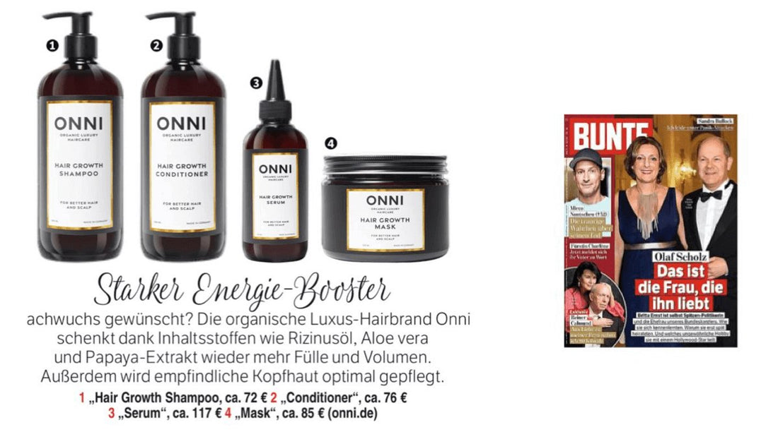 ONNI in der Presse - Bunte: Starker Energie-Booster - ONNI.de