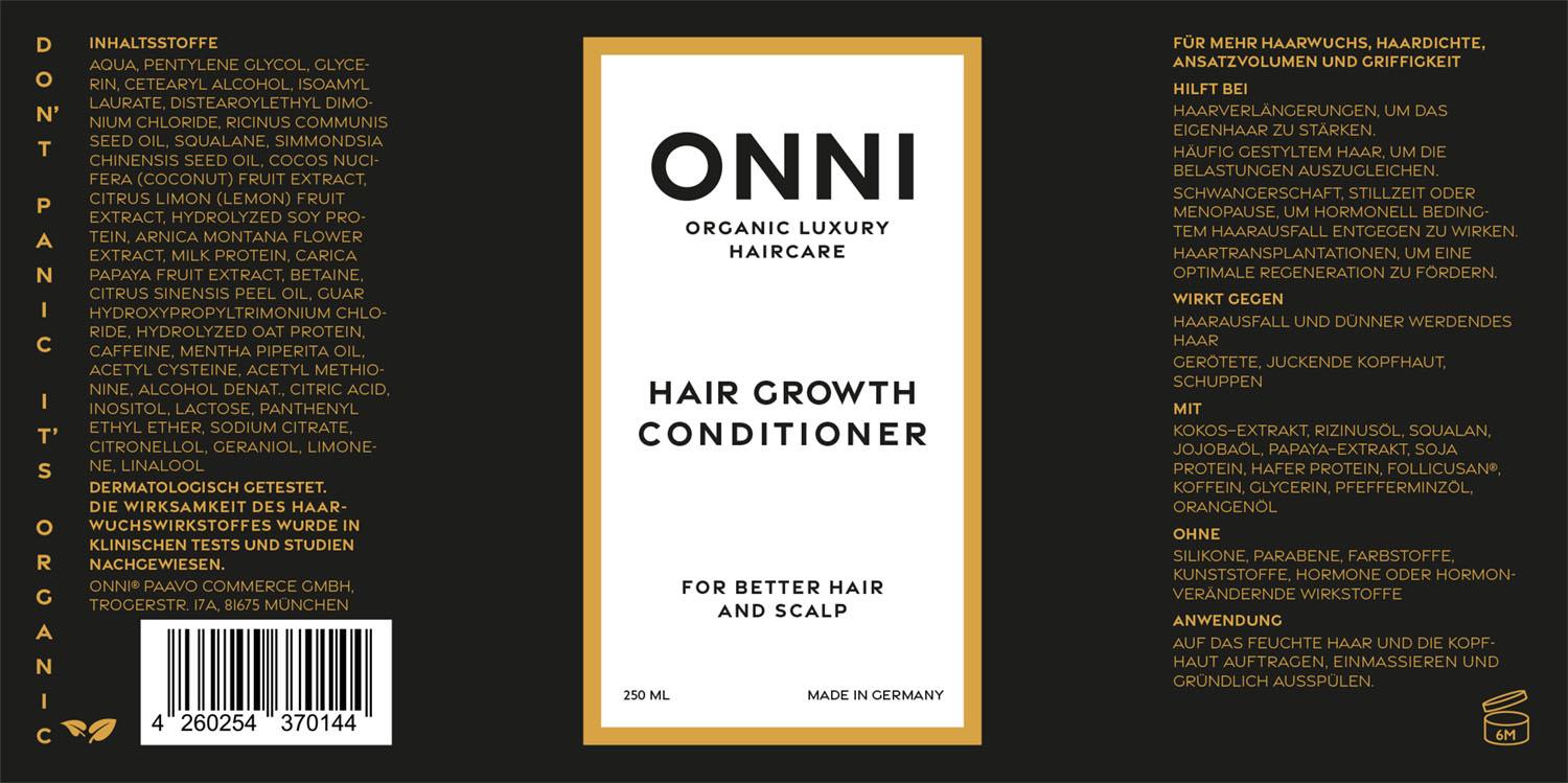 Hair Growth Conditioner 250 ml - ONNI.de