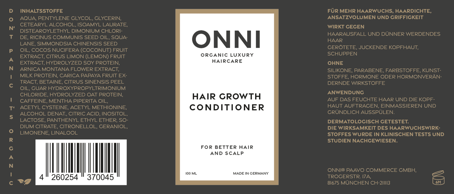 Hair Growth Conditioner Reisegröße 100 ml - ONNI.de