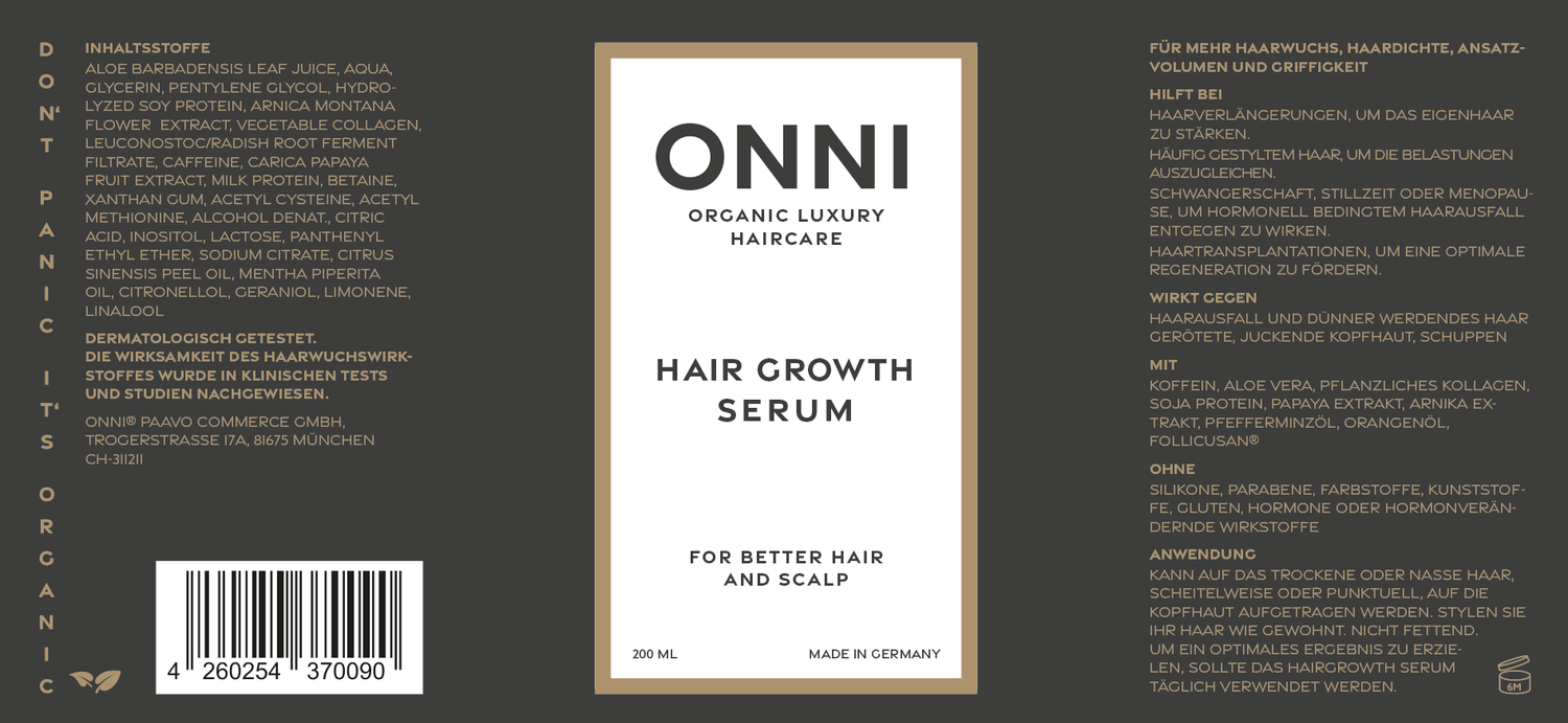 Hair Growth Serum XL 200 ml - ONNI.de