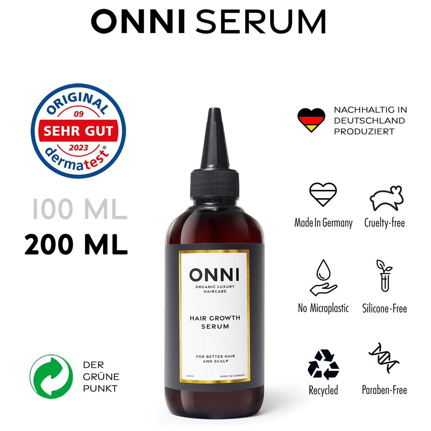 Hair Growth Serum XL 200 ml - ONNI.de