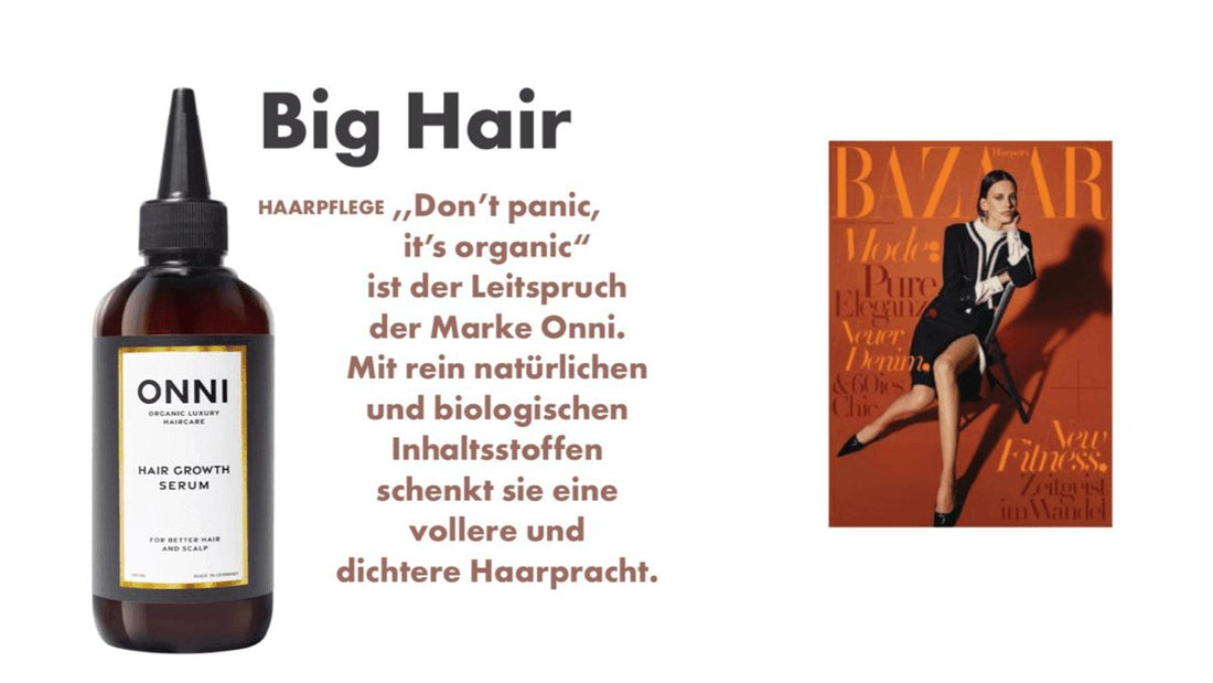 ONNI in der Presse - Harpers Bazaar: Big Hair - ONNI.de