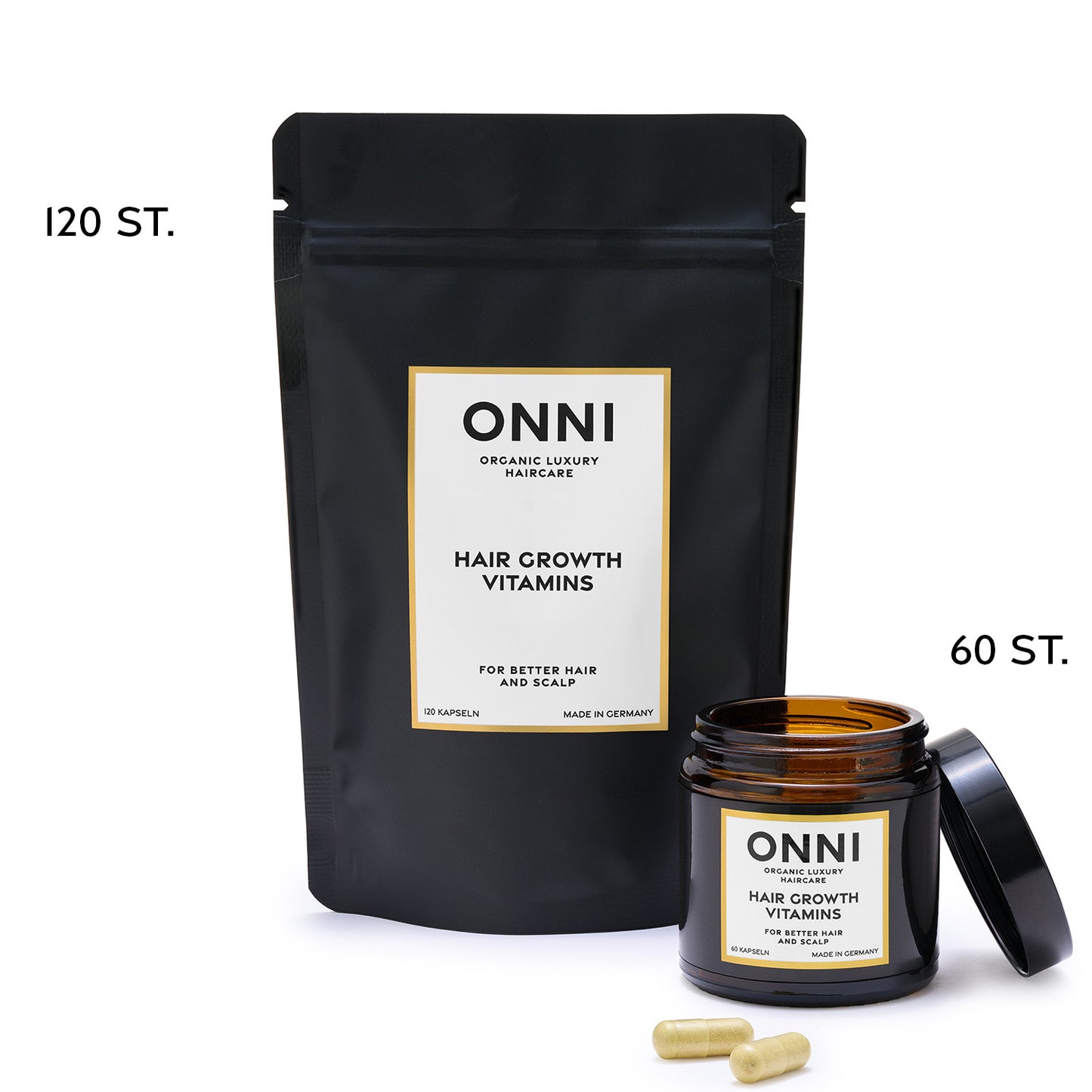 Vitamine per la crescita dei capelli 60 pezzi