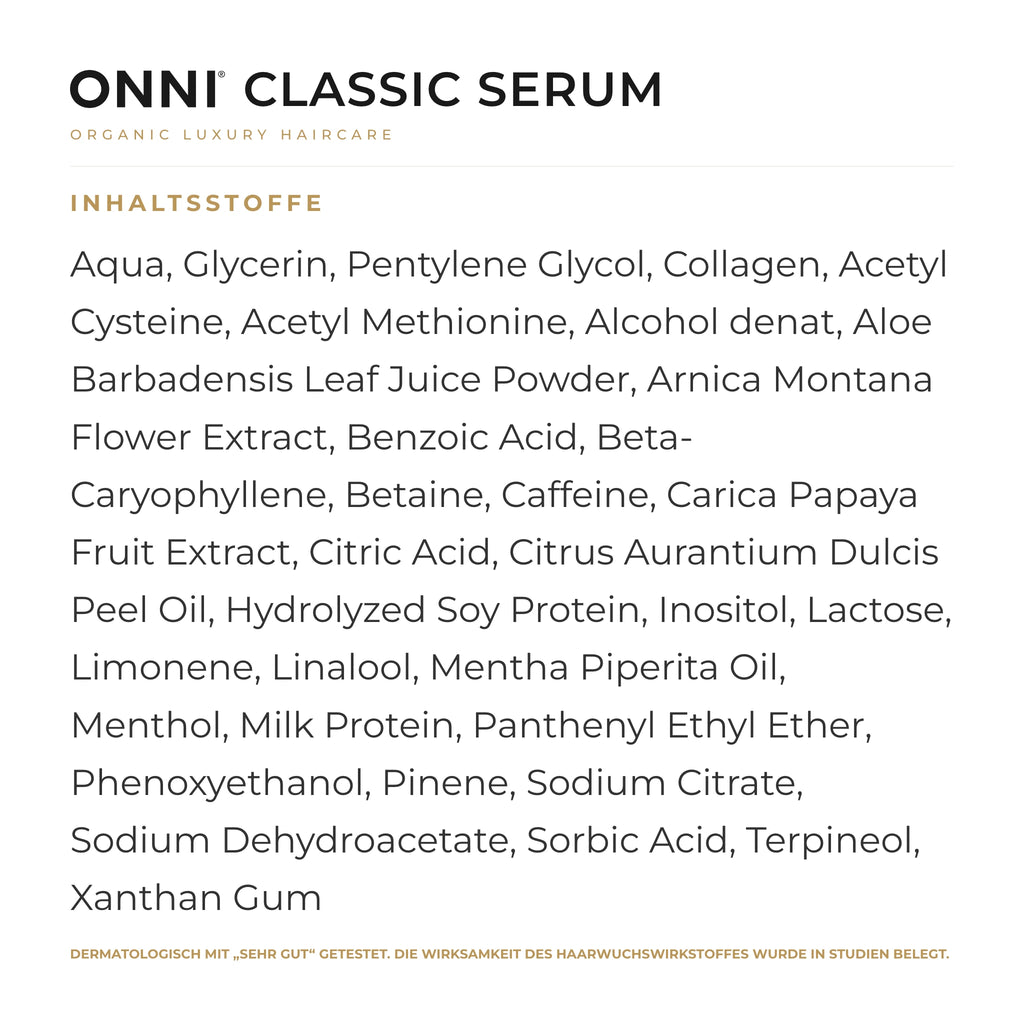 ONNI CLASSIC Serum Inhaltsstoffe – vollständige INCI-Liste