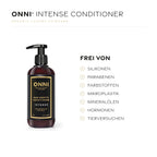 ONNI INTENSE CONDITIONER frei von Silikonen, Parabenen, Farbstoffen, Mikroplastik, Mineralölen, Hormonen und Tierversuchen