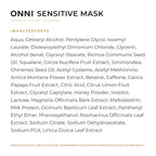 ONNI SENSITIVE Mask Inhaltsstoffe – vollständige INCI-Liste
