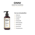 ONNI SENSITIVE Shampoo frei von Schadstoffen – ohne Silikone, Parabene, Sulfate