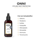 ONNI STYLING Heat Protector frei von Schadstoffen – ohne Silikone, Parabene, Sulfate